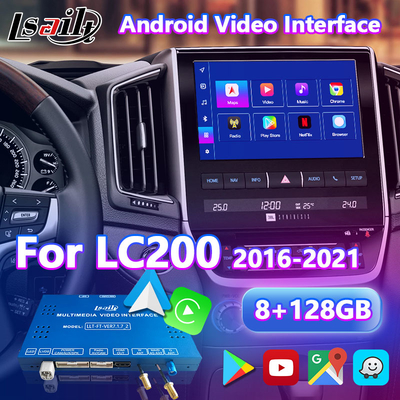 Lsailt Interfaccia video multimediale Android per Toyota Land Cruiser 200 LC200 VX VXR VX-R 2016-2021