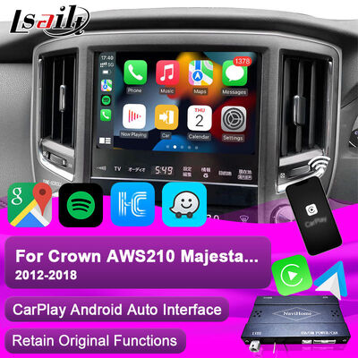Interfaccia Apple CarPlay per Crown S210 AWS210 GRS210 GWS214 GWS215 Majesta Athlete Royal Saloon Integrato Android Auto, Fotocamera inversa, Climate AC