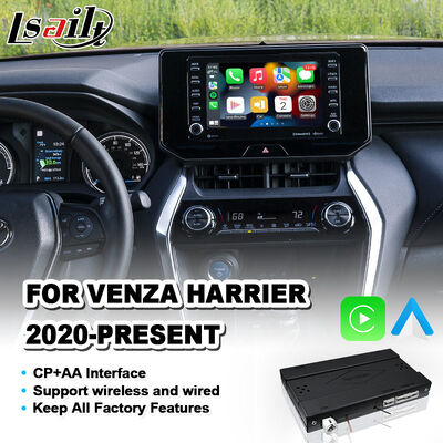 Interfaccia Lsailt Wireless Android Auto Carplay per Toyota Venza Harrier dal 2020 ad oggi