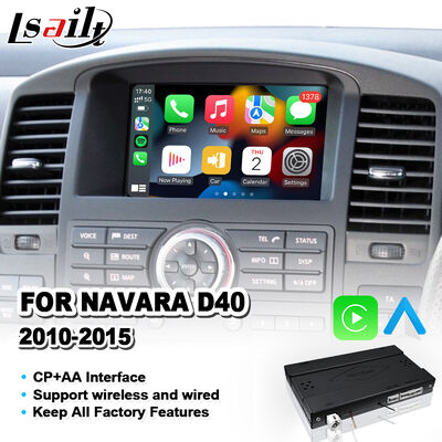 Interfaccia Lsailt Wireless Android Auto Carplay per Nissan Navara D40 dal 2010 al 2015