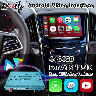 Interfaccia multimediale video Lsailt Android Carplay per sistema CUE Cadillac ATS 2014-2019