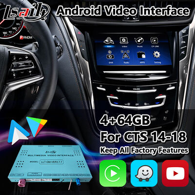 Lsailt Android GPS Navigation Video Interface per 2013-2019 Cadillac CTS CUE System con Carplay