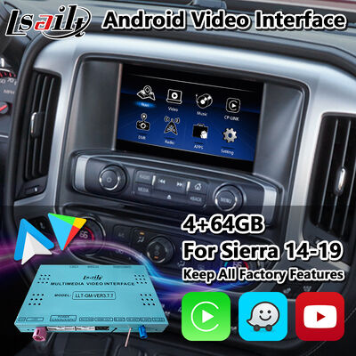 Lsailt Interfaccia video di navigazione Android per auto 2014-2019 GMC Sierra 1500 2500 3500 Intellilink System