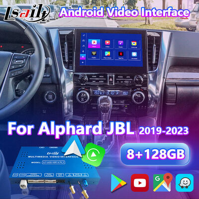 Interfaccia video Android Carplay Lsailt per Toyota Alphard Vellfire JBL versione alta 2019-2023