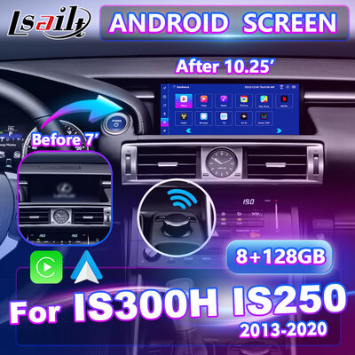 Lsailt 10.25 Inch Android Carplay Multimedia Screen per il 2013-2020 Lexus IS Knob IS250 IS200t IS300 IS300h IS350