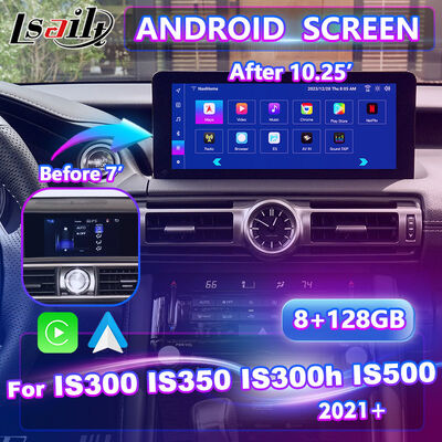 Lsailt Android Carplay Multimedia Interface Screen per 2020-Presente Lexus IS 300h IS300 IS350 IS500 IS300h