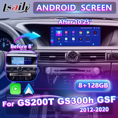 Lsailt Android Carplay Schermo multimediale per il 2012-2020 Lexus GS 200t GS300h GS250 GS350 GS450h GSF GS200t