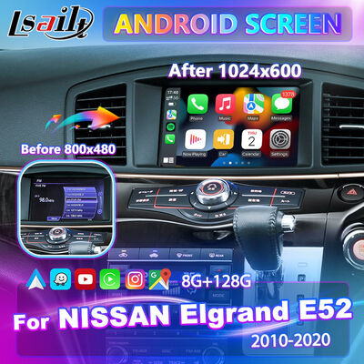 Lsailt Android Carplay Multimedia Screen per il 2010-2020 Nissan Elgrand E52