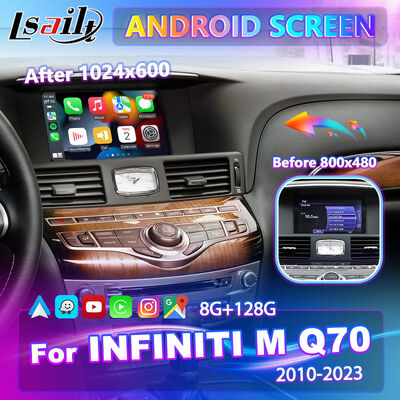 Lsailt Android Carplay Multimedia Screen per il 2010-2023 Infiniti M25 M30d M37 M56 M35h Y51 Q70