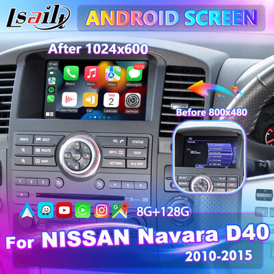 Schermo multimediale Lsailt Android Carplay per Nissan Navara D40 2010-2015