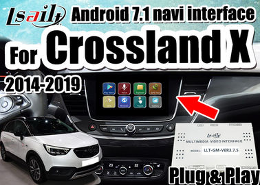 Interfaccia dell'automobile di Android 7,1 la video per le insegne 2014-2018 di Opel Crossland X sostiene lo smartphone del mirrorlink, doppie finestre