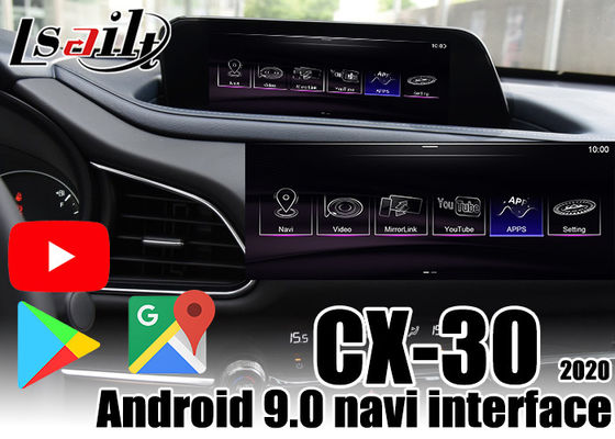 L'interfaccia dell'automobile di Android per il supporto 2020 della scatola di Mazda CX-30 CarPlay YouTube, googla il gioco da Lsailt