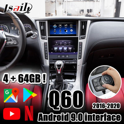 Lsailt 4GB CarPlay/interfaccia automatica di Android con l'auto di Android, YouTube, Netflix, Yandex per Infiniti 2016 ora Q50 Q60