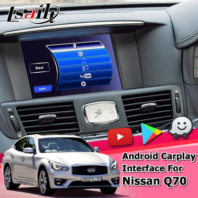 Interfaccia automatica di Carplay di navigazione di Android per Infiniti Q70/supporto Youtube di M25 M37 Fuga