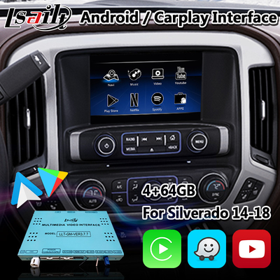 Le multimedia di 4+64GB Android Carplay collegano mediante interfaccia per Chevrolet Silverado Camaro all'auto di Android