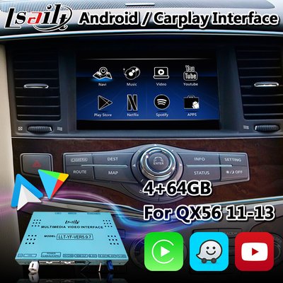 Navigazione di 4GB RAM Android Video Interface GPS per Infiniti QX56 2010-2013