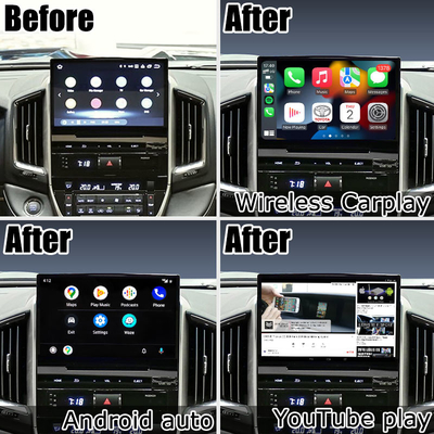 Car Android 13 navigation box per Toyota LC200 GXR Fujitsu unità Carplay waze youtube vista posteriore ecc