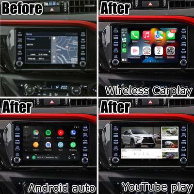 Toyota Hilux Android 13 interfaccia video multimediale wireless carplay Android auto touch 3