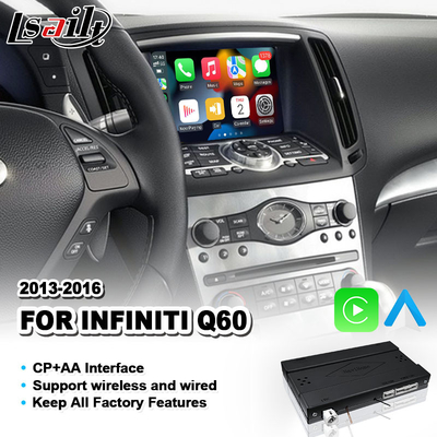 Lsailt Android Auto CP AA OEM Integrazione Interfaccia Carplay Per Infiniti Q60 2013-2016