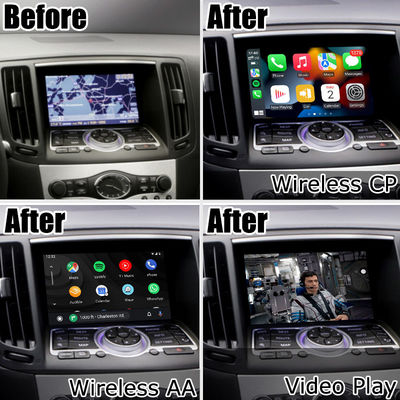 Carplay wireless android auto per Infiniti G37 G25 Q40 Q60 370GT skyline 08IT