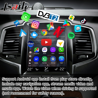 Video scatola 4GB RAM For Volvo S60 S90 di Carplay AI di aggiornamento dell'interfaccia di Android