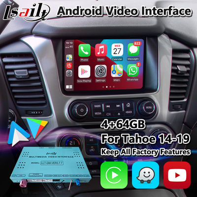 Interfaccia multimediale video Lsailt Android Carplay per Chevrolet GMC Tahoe 2014-2019