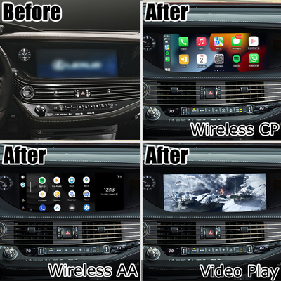 Schermo automatico di androide carplay senza fili di Lexus LS500 LS500h LS350 che rispecchia interfaccia