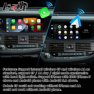 Schermo automatico di androide carplay senza fili di Lexus LS500 LS500h LS350 che rispecchia interfaccia