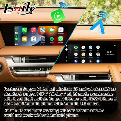 Rispecchiarsi carplay automatico dello schermo di sostegno dell'interfaccia di media di androide senza fili di Lexus LC LC500 LC500h