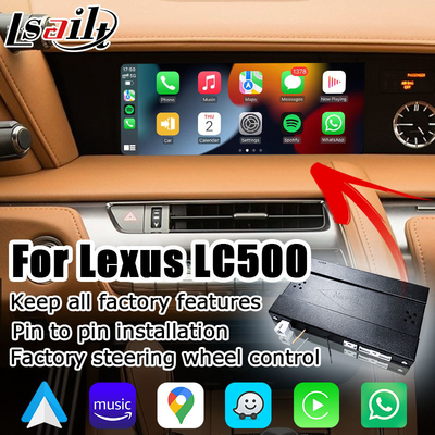 Rispecchiarsi carplay automatico dello schermo di sostegno dell'interfaccia di media di androide senza fili di Lexus LC LC500 LC500h