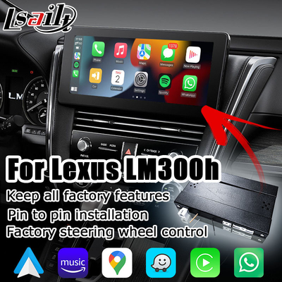 Auto senza fili di Android carplay per la proiezione dello schermo di Lexus LM300h LM350 LM