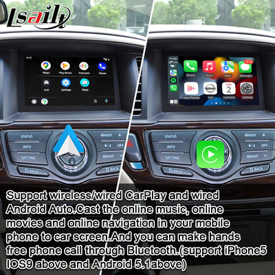Schermo di multimedia dell'automobile di CarPlay per Nissan Pathfinder, pattuglia, armada Infiniti QX con l'auto di Android