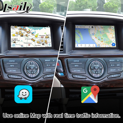 Schermo di multimedia dell'automobile di CarPlay per Nissan Pathfinder, pattuglia, armada Infiniti QX con l'auto di Android