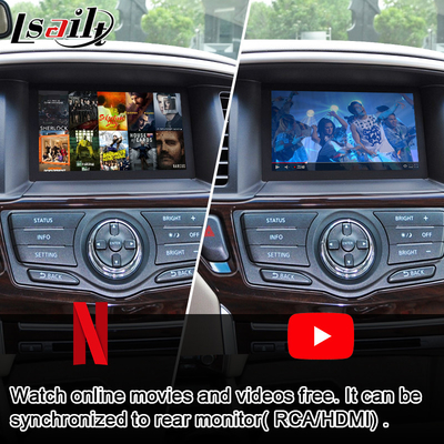 Schermo di multimedia dell'automobile di CarPlay per Nissan Pathfinder, pattuglia, armada Infiniti QX con l'auto di Android
