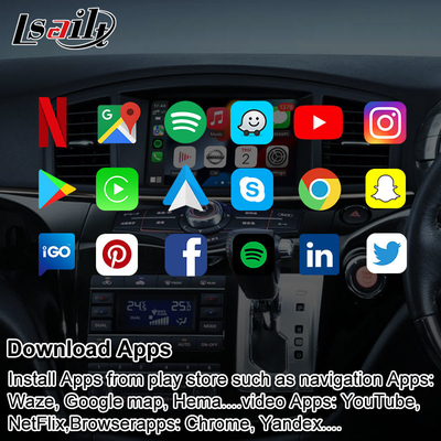 Schermo senza fili di multimedia dell'automobile di CarPlay per Nissan Elgrand Patrol, armada Infiniti QX con navigazione di GPS, auto di Android