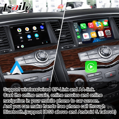 Schermo di multimedia dell'automobile di Lsailt per la pattuglia Nissan Armada con CarPlay senza fili, YouTube, esposizione di aggiornamento