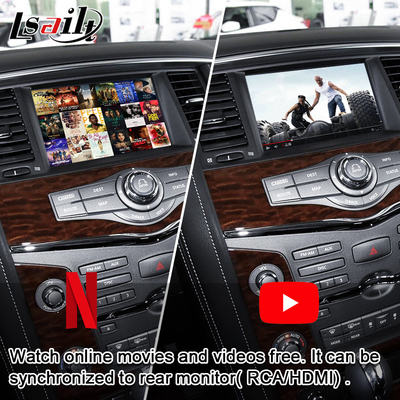 Schermo di multimedia dell'automobile di Lsailt per la pattuglia Nissan Armada con CarPlay senza fili, YouTube, esposizione di aggiornamento