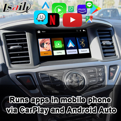 L'interfaccia di CarPlay dell'esploratore ha incluso l'auto di Android, YouTube, lavoro di Bluetooth per Nissan