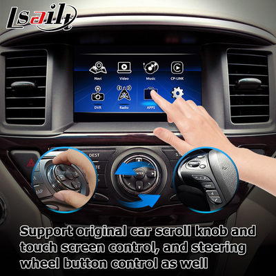 Scatola automatica senza fili di navigazione di Carplay Android per Nissan Pathfinder R52 2017-2021