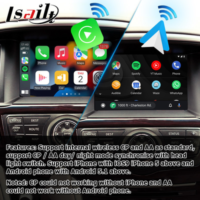 Scatola automatica senza fili di navigazione di Carplay Android per Nissan Pathfinder R52 2017-2021