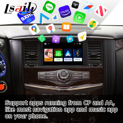 Aggiornamento automatico di stile dell'OEM di androide carplay senza fili di Nissan Patrol Y62 da Lsailt