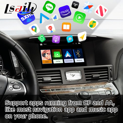 Schermo automatico del telefono di androide carplay senza fili di Infiniti Q70 che rispecchia la scatola di media della proiezione da Lsailt