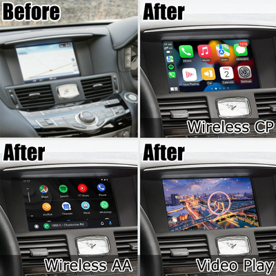 Schermo automatico del telefono di androide carplay senza fili di Infiniti Q70 che rispecchia la scatola di media della proiezione da Lsailt