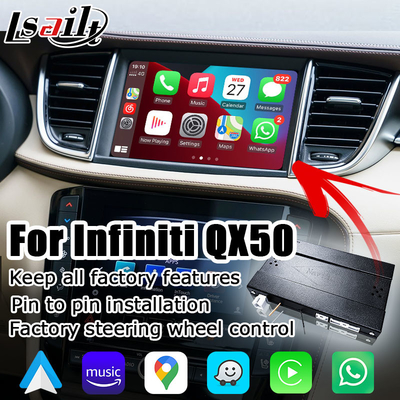 Scatola automatica senza fili di media di Carplay Android per aggiornamento 2018 dell'OEM di Infiniti QX50