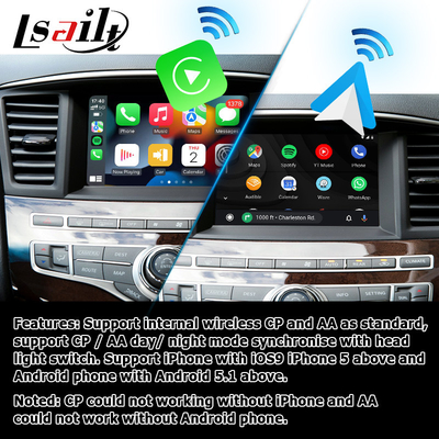 Aggiornamento automatico di androide carplay senza fili di stile dell'OEM di Infiniti QX60