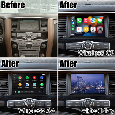 Soluzione carplay senza fili automatica Australia compatibile di aggiornamento di Android di stile dell'OEM di Infiniti QX80