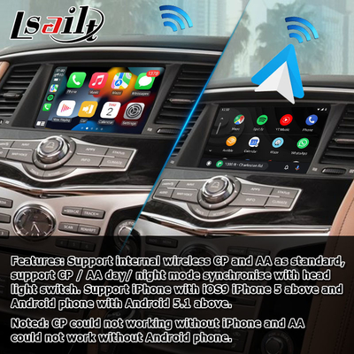 Soluzione carplay senza fili automatica Australia compatibile di aggiornamento di Android di stile dell'OEM di Infiniti QX80