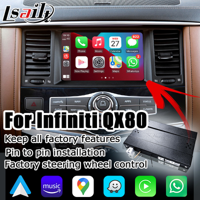 Soluzione carplay senza fili automatica Australia compatibile di aggiornamento di Android di stile dell'OEM di Infiniti QX80