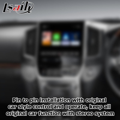 Le multimedia automatiche di androide carplay senza fili di stile dell'OEM del Toyota Land Cruiser LC200 collegano l'aggiornamento