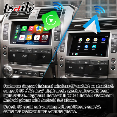 Aggiornamento automatico carplay di Apple Android per stile dell'OEM di Lexus GX460 integrare aggiornamento